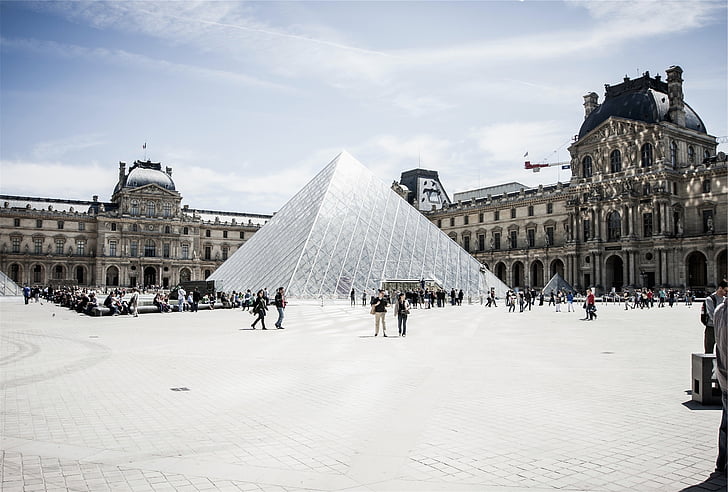 the louvre, paris, france, architecture, art, gallery, museum