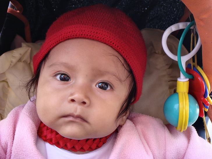 бебе, Перу, дете, изненада, Дрънкалка, Сладък, лица