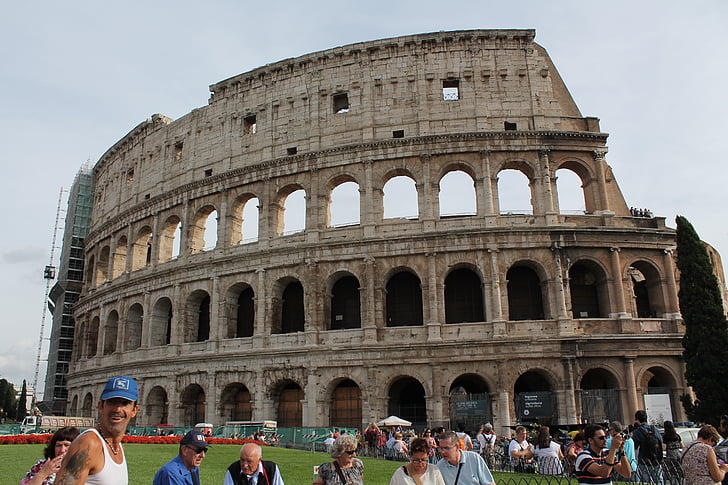Colosseum, Róma, Olaszország, történelmi emlékek, emlékmű, Colosseum, amfiteátrum