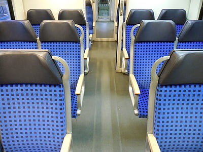 Sit, sedadlá, vlak, Cestovanie, radmi sedadiel, Deutsche bahn, cestujúcich