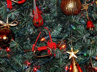 karácsonyfa, Holiday, dísztárgyak, fa, Karácsony, Star, zöld