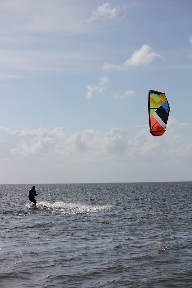 kitesurf, kite, wind