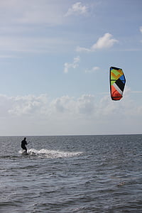 Kitesurf, layang-layang, Angin