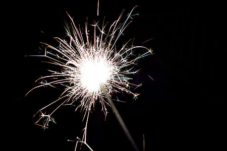 fireworks, light, sparkler, night, explosion, lights, color