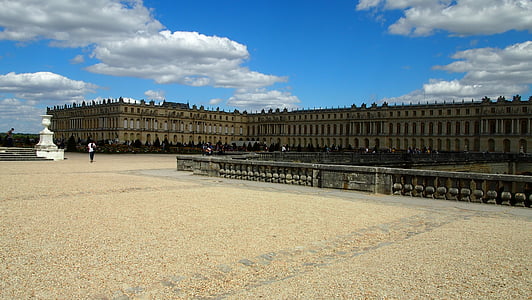 Versalles, Castell, París, llocs d'interès, cel, arquitectura, Europa