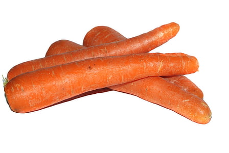 carote, carota, pianta, isolato