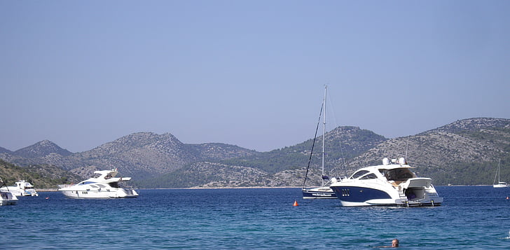 Kroatië, Nin, boot, kust, vakantie, Middellandse Zee, zee