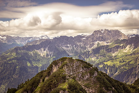 alpesi, iseler, Oberjoch, Allgäu, Bad hindelang, hegyi, túrázás