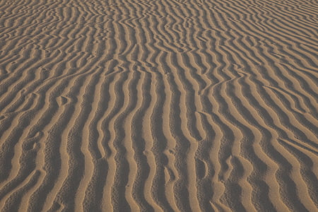 ondulations de sable, vent, nature sauvage, paysage, sec, chaleur, ombres
