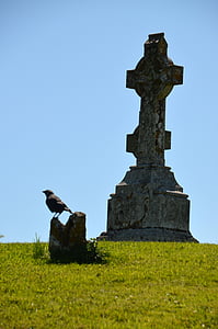 alta traversa, Irlanda, Croce, tomba, Cimitero, pietra tombale, pietra