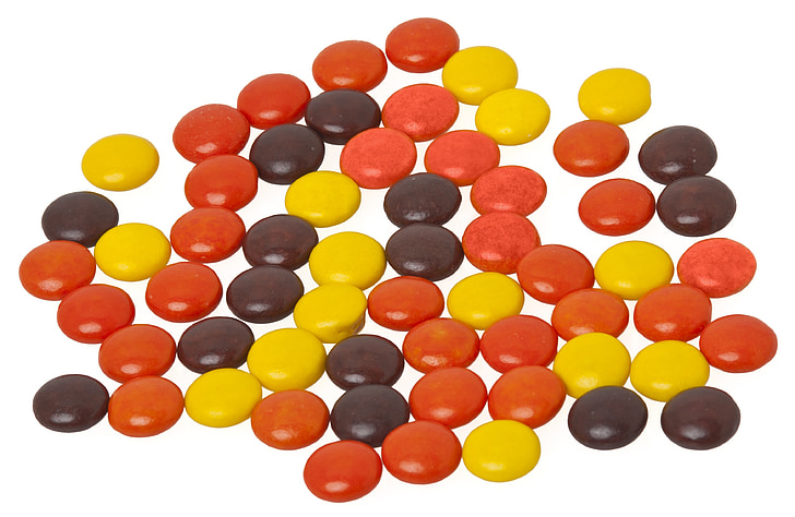 кръгли бонбони, бонбони, бонбони, парче като, части, бонбони, дражета
