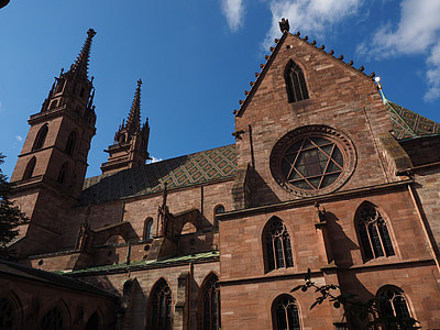 Basel cathedral, Münster, Basel, kirkko, talo palvonta, tärkein nähtävyys, Mielenkiintoiset kohteet: