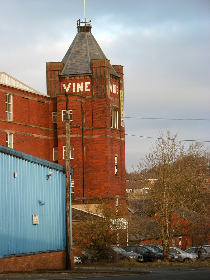 Lancashire, Oswaldtwistle, vintre mølla, Mill, industri, Manu, industriell