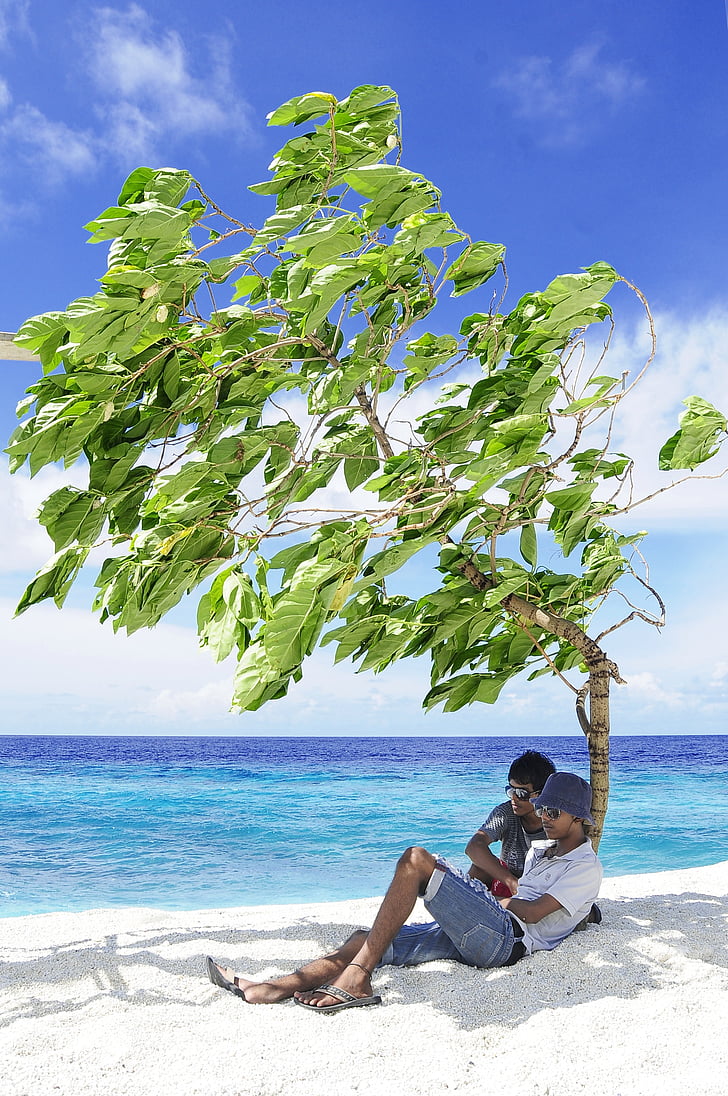 atoll, beach, couple, destination, holiday, honeymoon, island