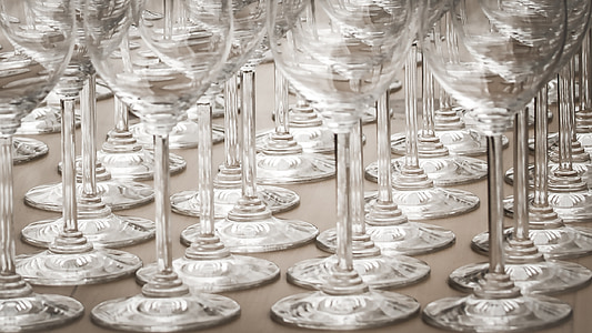 wineglasses, patró, Wineglass, beguda, vidre, vi, forma
