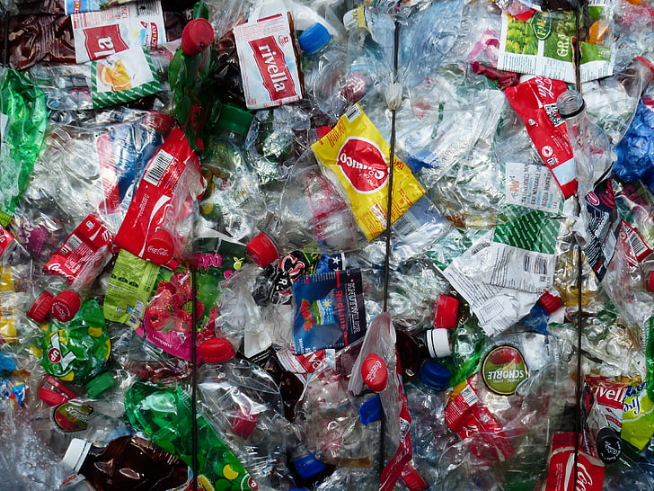 bottiglie di plastica, bottiglie, riciclaggio, protezione dell'ambiente, circuito, immondizia, plastica