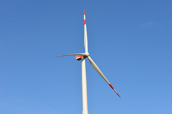rotor, wind energy, pinwheel, energy, eco energy, sky, blue