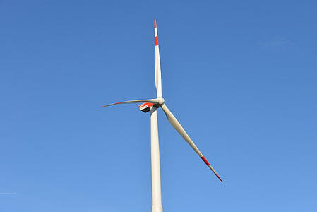rotors, vēja enerģija, Pinwheel, enerģija, Eco enerģija, debesis, zila
