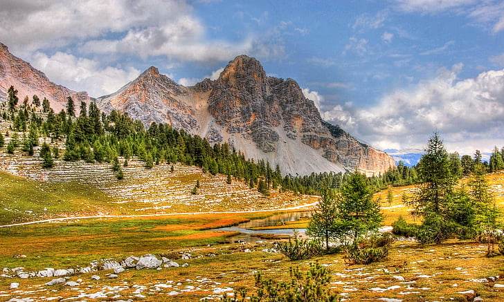 Dolomites, kalni, South tyrol, Alpu, Itālija, Pārgājieni, UNESCO pasaules mantojuma