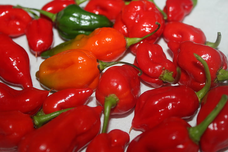 peppers, red, chilli, orange