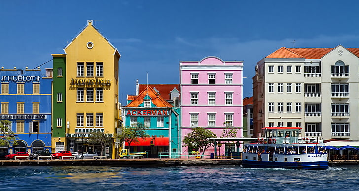 Curaçao, Villa, Sud, illa, Índies occidentals, ciutat, casa