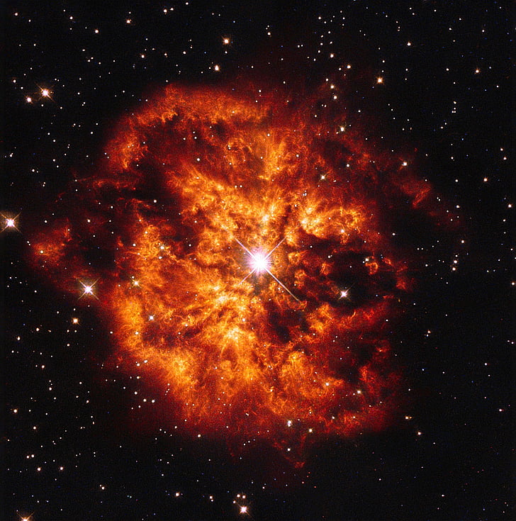 zvaigzne, Miglājs, telpa, Cosmos, Hena 2-427, WR 124, zvaigznājs
