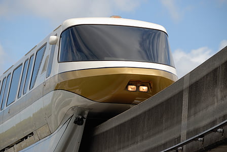 monorail, trikk, transport, jernbane, kjøretøy, tog, fornøyelsespark
