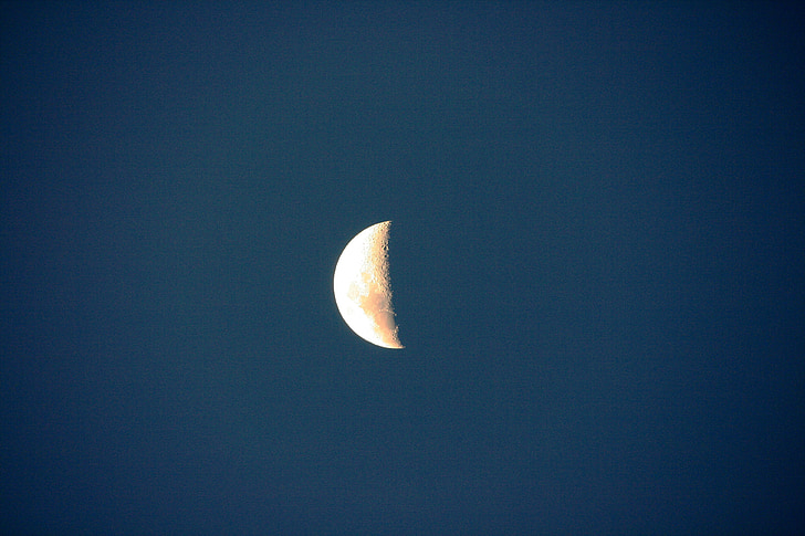 pola mjeseca, NightSky, mjesec, Luna, nebo, lunarni, noć