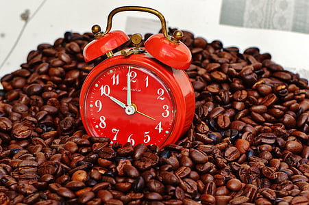 Kávészünet, szünet, ébresztőóra, idő, ital, Élvezze a, előnyös