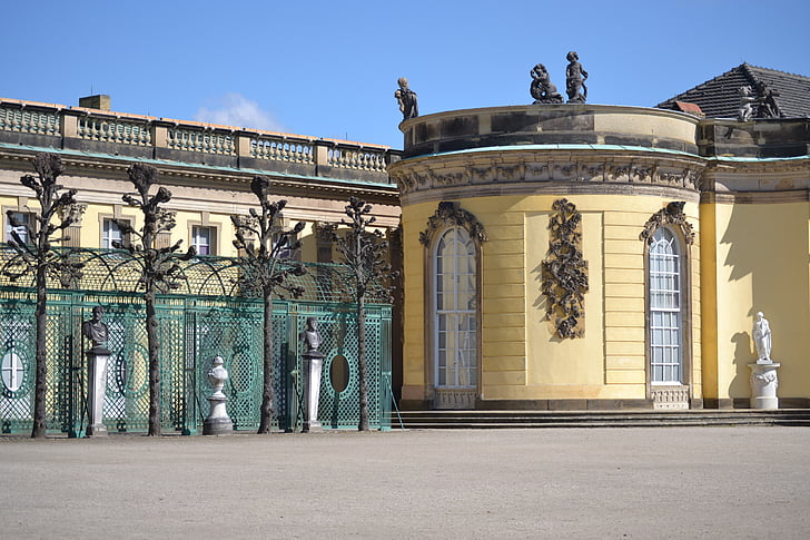 Potsdam, slott, byggnad, historiskt sett, Tyskland, platser av intresse, turistattraktion