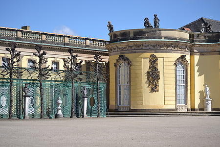 Potsdam, Castle, épület, történelmileg, Németország, Nevezetességek, turisztikai látványosságok
