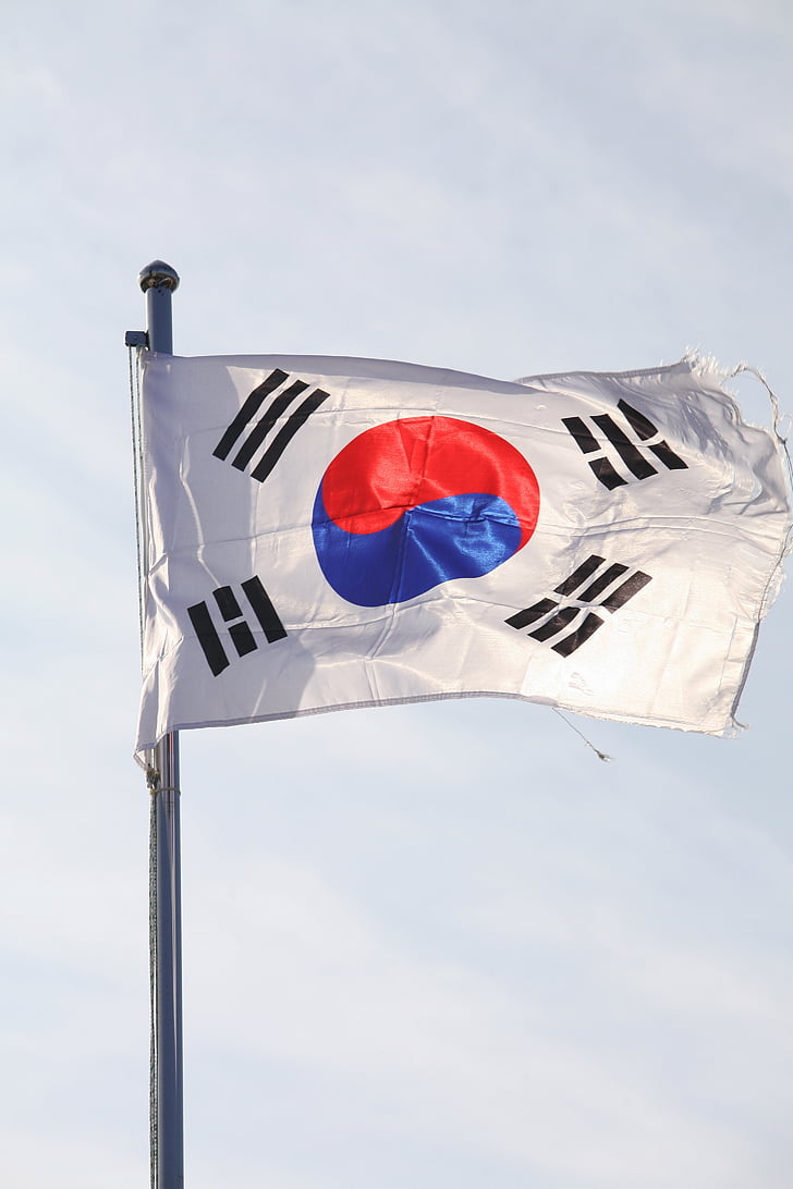 Julia roberts, Bendera puncak utara, bendera, Korea, Republik korea, bendera nasional Korea, Bendera korea selatan