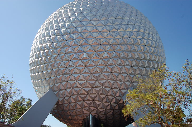 Disney world, Epcot, wakacje, Florida, Piłka, Architektura