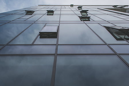 gris, vidrio, edificio, Foto, Windows, arquitectura, corporativo