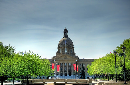 Edmonton, Canada, Alberta, bâtiment, structure, gouvernement, législatif