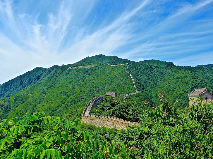 Veľký čínsky múr, čínština, slávny, dedičstvo, pamiatka, historické, Nástenné