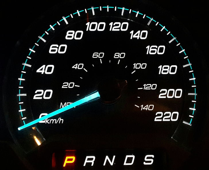 odometer, speedometer, Dash, dasbor, panel, gigi, kilometer