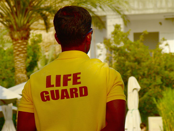 lifeguard, supervisor, man