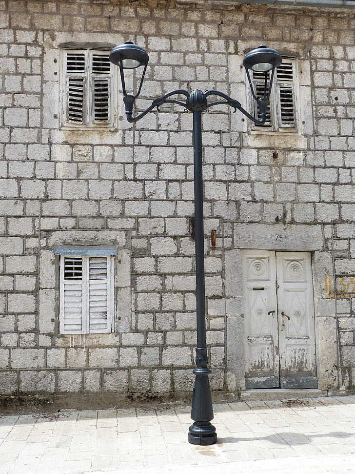 Cetinje, Czarnogóra, kapitału, Stare Miasto, Historycznie, ściana, okno