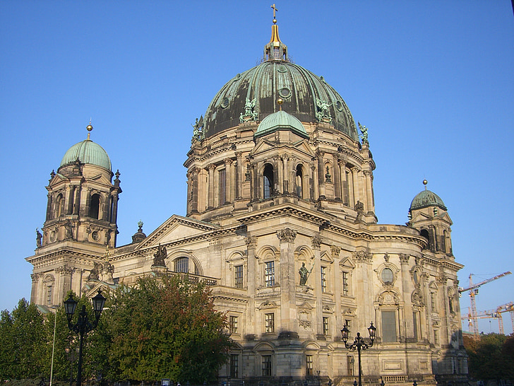 Berlin cathedral, Dom, Bina, Berlin, kubbe, sermaye, tarihsel olarak