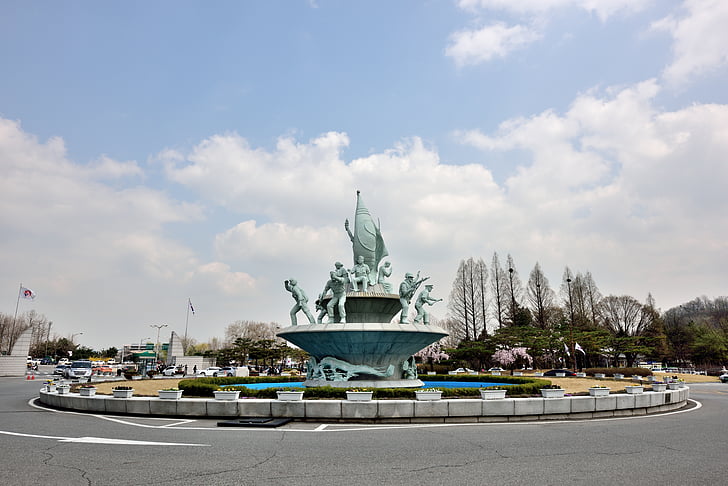 韓国, 墓地, 国立墓地, 銅の作品
