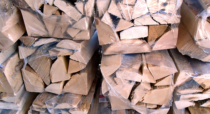 ved, tømmer, Logg, stabel, brun, bagasjerommet, woodpile