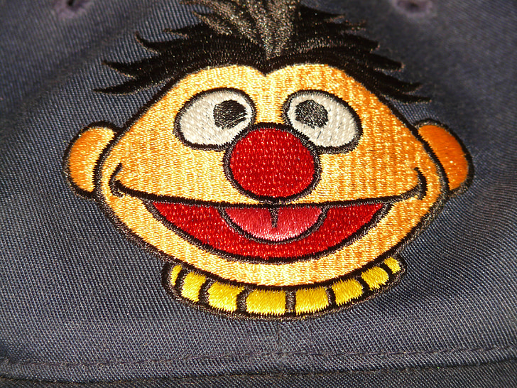 Ernie, Sesame street, karakter kartun, Lucu, menyenangkan, warna-warni, warna