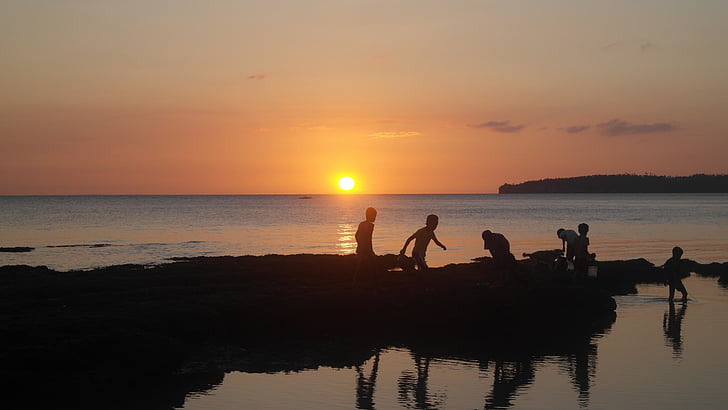 zachód słońca, Filipiny, Sorsogon