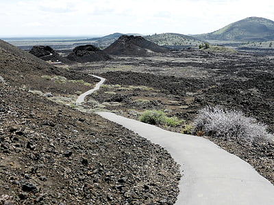 naturaleza, lava, cráteres de la luna, arena, Estados Unidos, Parque Nacional