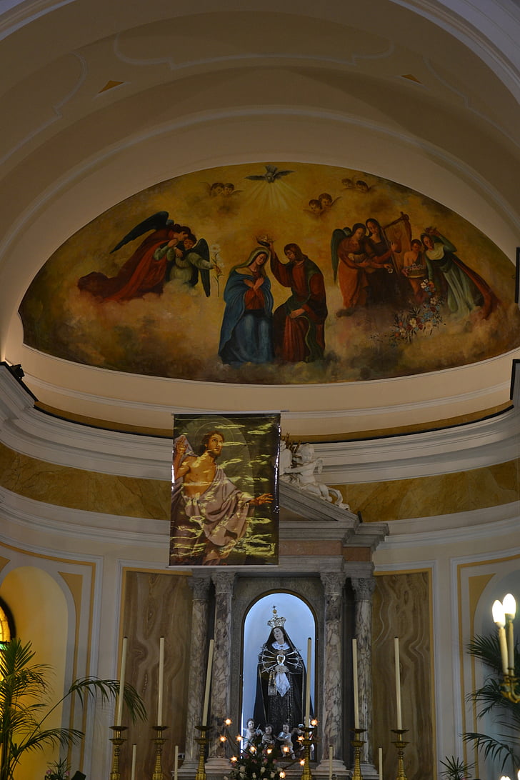 baznīca, Madonna, altāris, Svētā Dievmāte, statuja