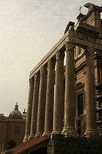 Roma, Miestas, Italija, Architektūra, paminklas, stulpeliai, Romos