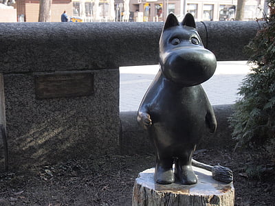 Mumin, Tampere, Finnland, Anime, Museum, touristische destination, Bronze-statue