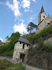 Castle, hochosterwitz, Itävalta, Kärnten, kirkko, arkkitehtuuri, Euroopan