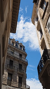 budova, staré město, Avignon, Architektura, alej, domy rokle